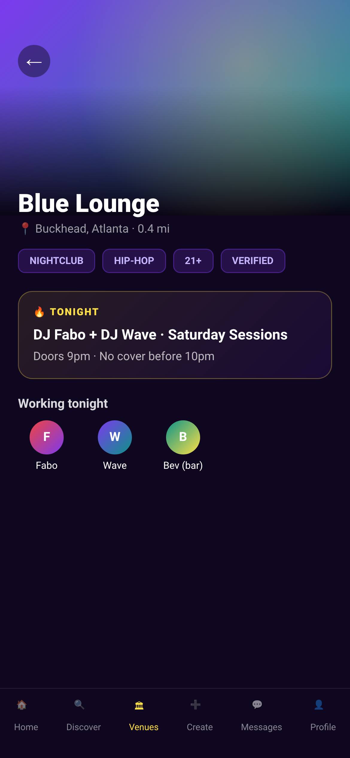 Find tonight's hottest venues near you